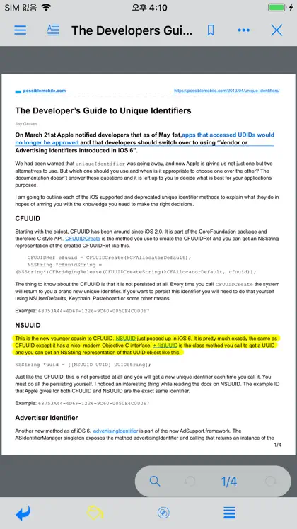 Captura 5 de 6 de ezPDF Reader
