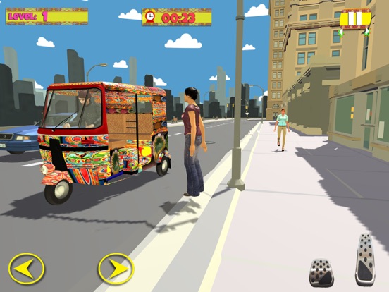 3 Wheeler City Taxi Tuk Tuk 3D iPad screenshot