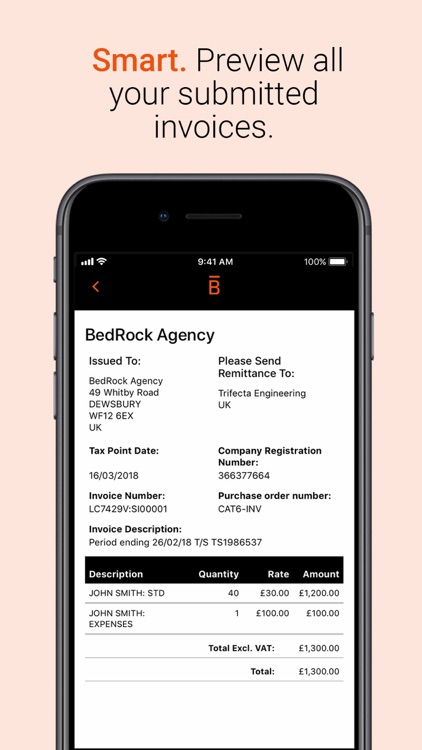 Brookson One - Invoicing App