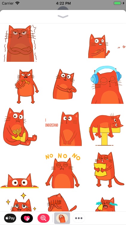 Red Cat Animated Stickers