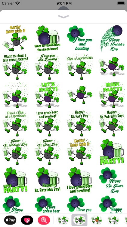 Bowling St. Pat's Stickers