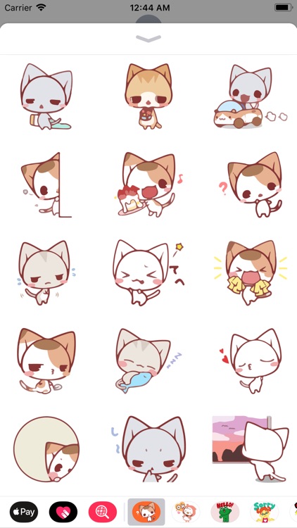 Diva Cat Emotes Sticker Pack