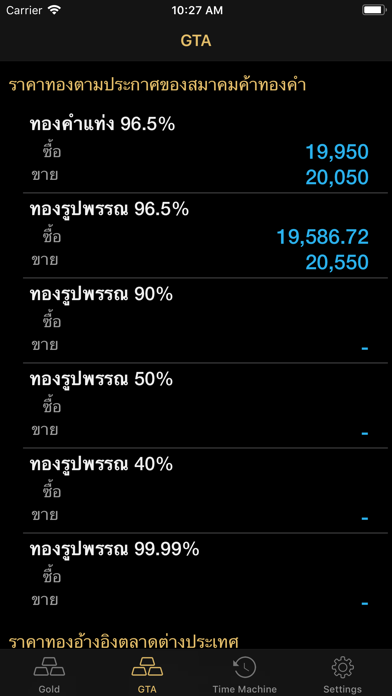 Screenshot #3 pour Gold Price Update ราคาทองคำ