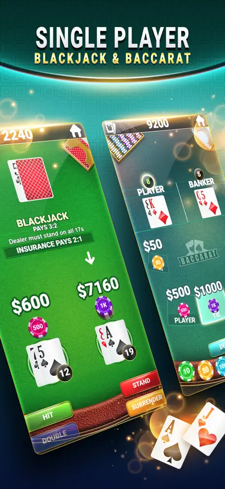 Blackjack & Baccarat - Casino