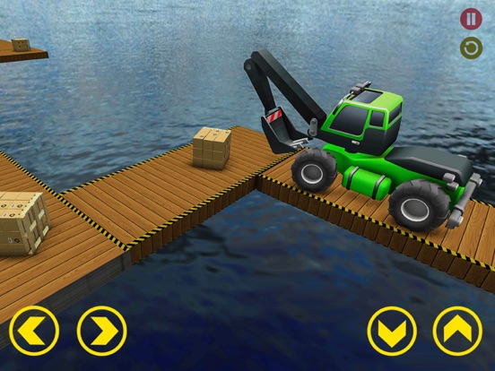 Mega Ramp Excavator Stunts Sim iPad screenshot