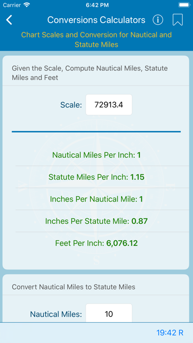 Nautical Calculator Screenshot