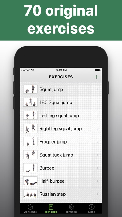 Leg workout HIIT training wod