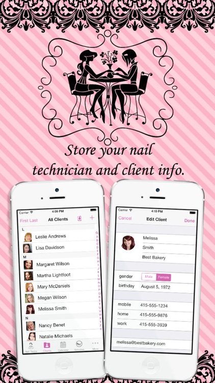 eNails - Nail salon appointment schedule calender