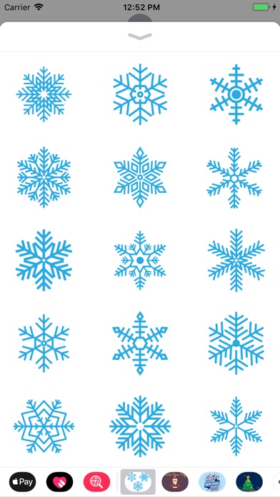 Winter - Snowflakes stickers screenshot 2