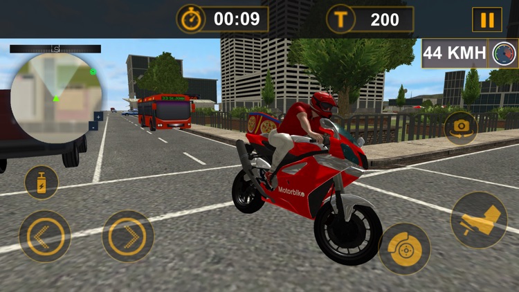 Moto Pizza Delivery Boy 3D