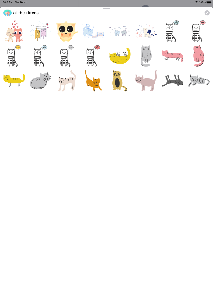 猫贴纸 - 所有的小猫