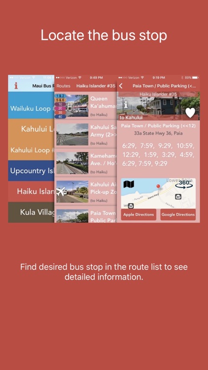 Maui Bus Routes