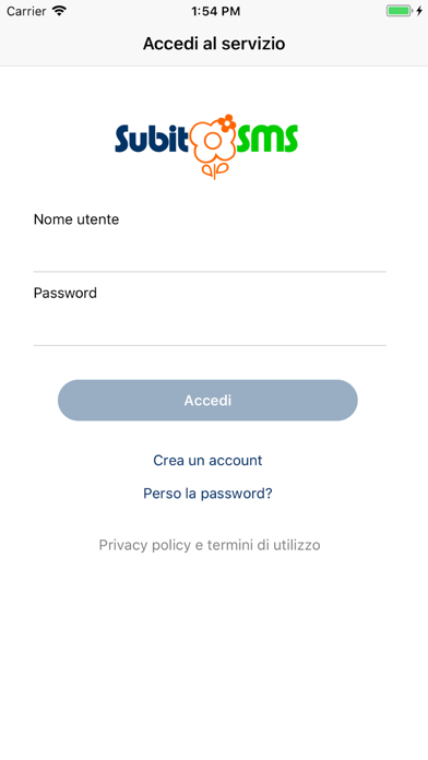 Screenshot #1 pour SubitoSMS