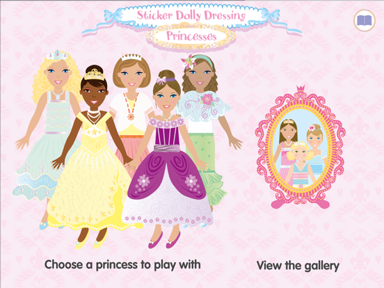 Usborne Sticker Dolly Princess iPad screenshot 1 - Book app