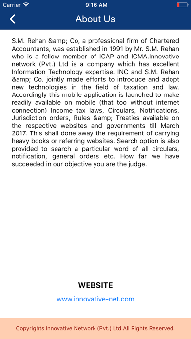 SMRCO Income Tax screenshot