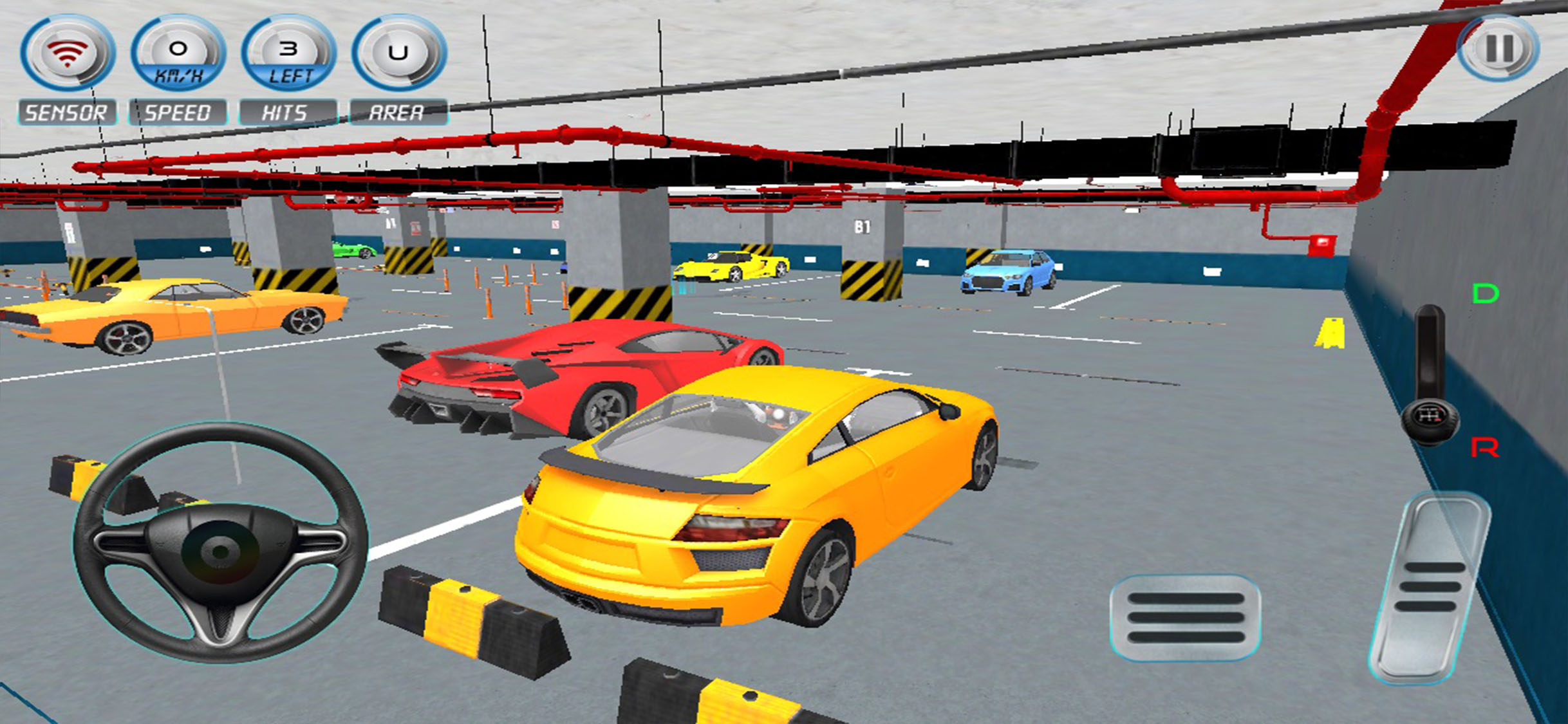Drive & Park Sports Car