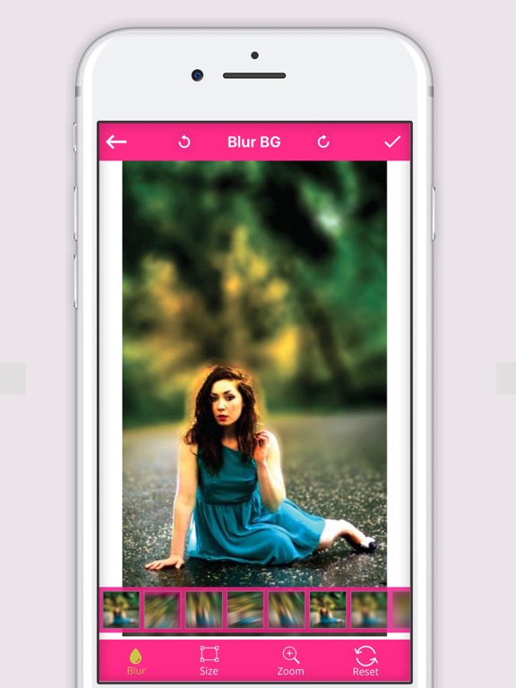 Censor Blur Photo  Effect  - DSLR iPad screenshot