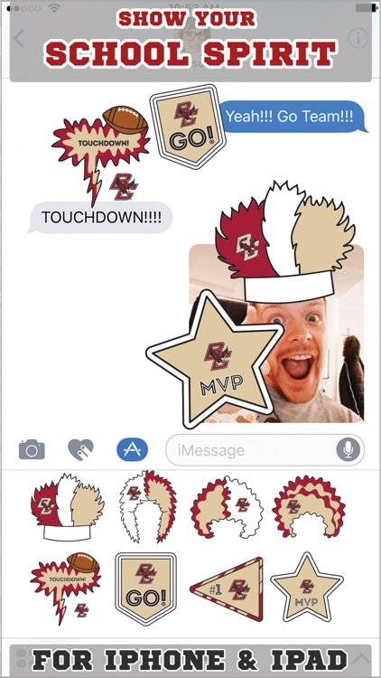 Boston College Eagles Stickers for iMessage