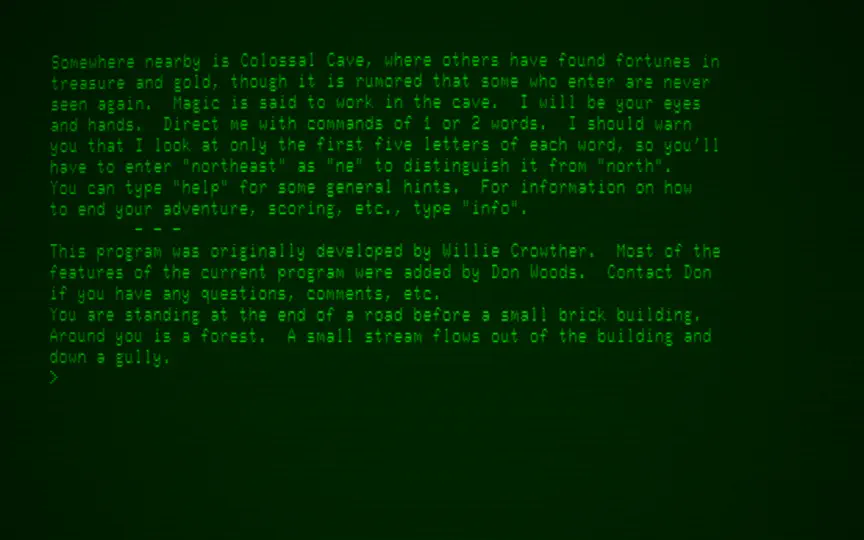 Screenshot von Colossal Cave Adventure auf dem iPhone 1