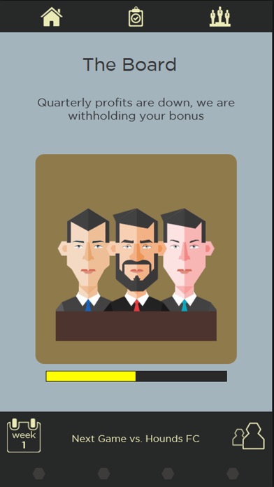 Football: The Manager iPhone screenshot 5 - Games app