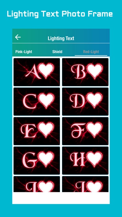 Lighting Text Photo Frame screenshot 4