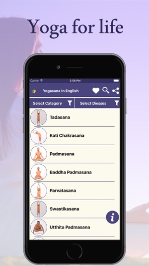 Yogasana In English