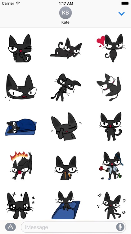 Animated Black Cat Catmoji