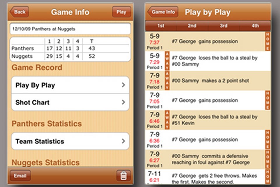 iScore Basketball Scorekeeper screenshot 4