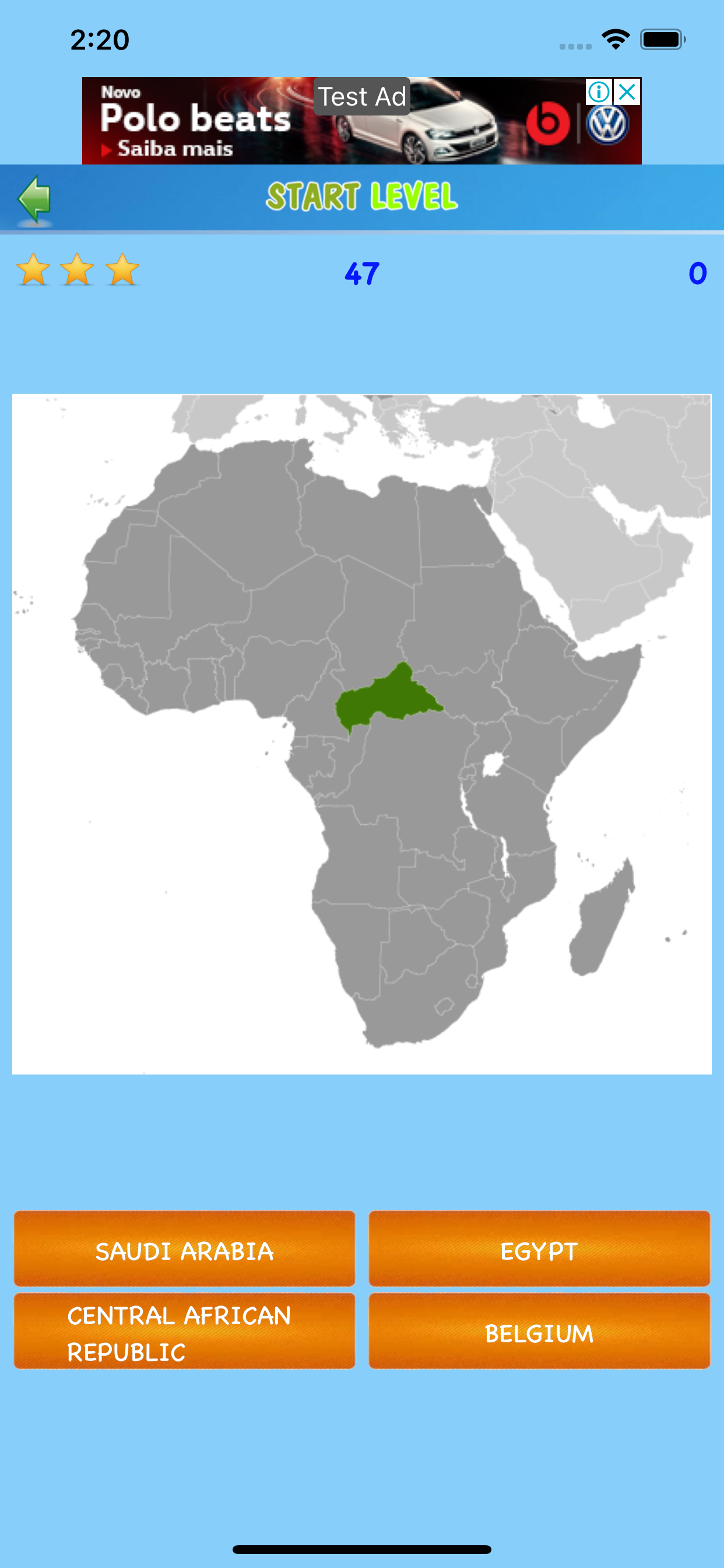 New Country Map Quiz