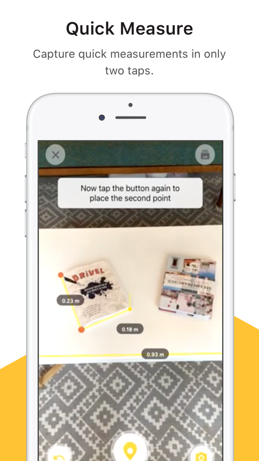 #2. TapMeasure – AR utility (iOS) Podle: Occipital, Inc.