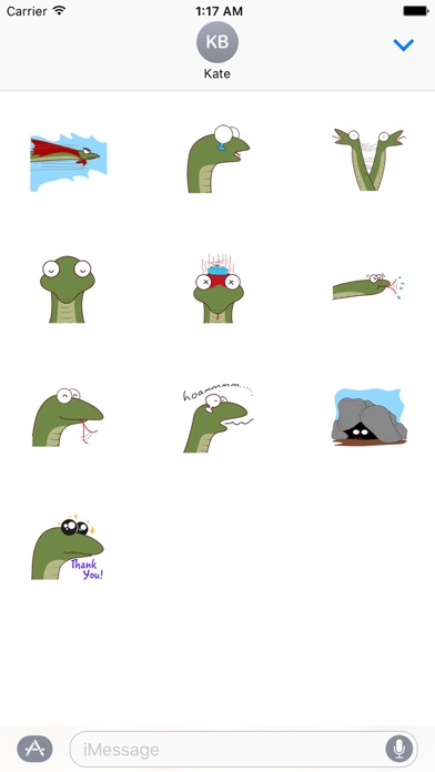 Funny Snake SnakEmoji Sticker screenshot 3