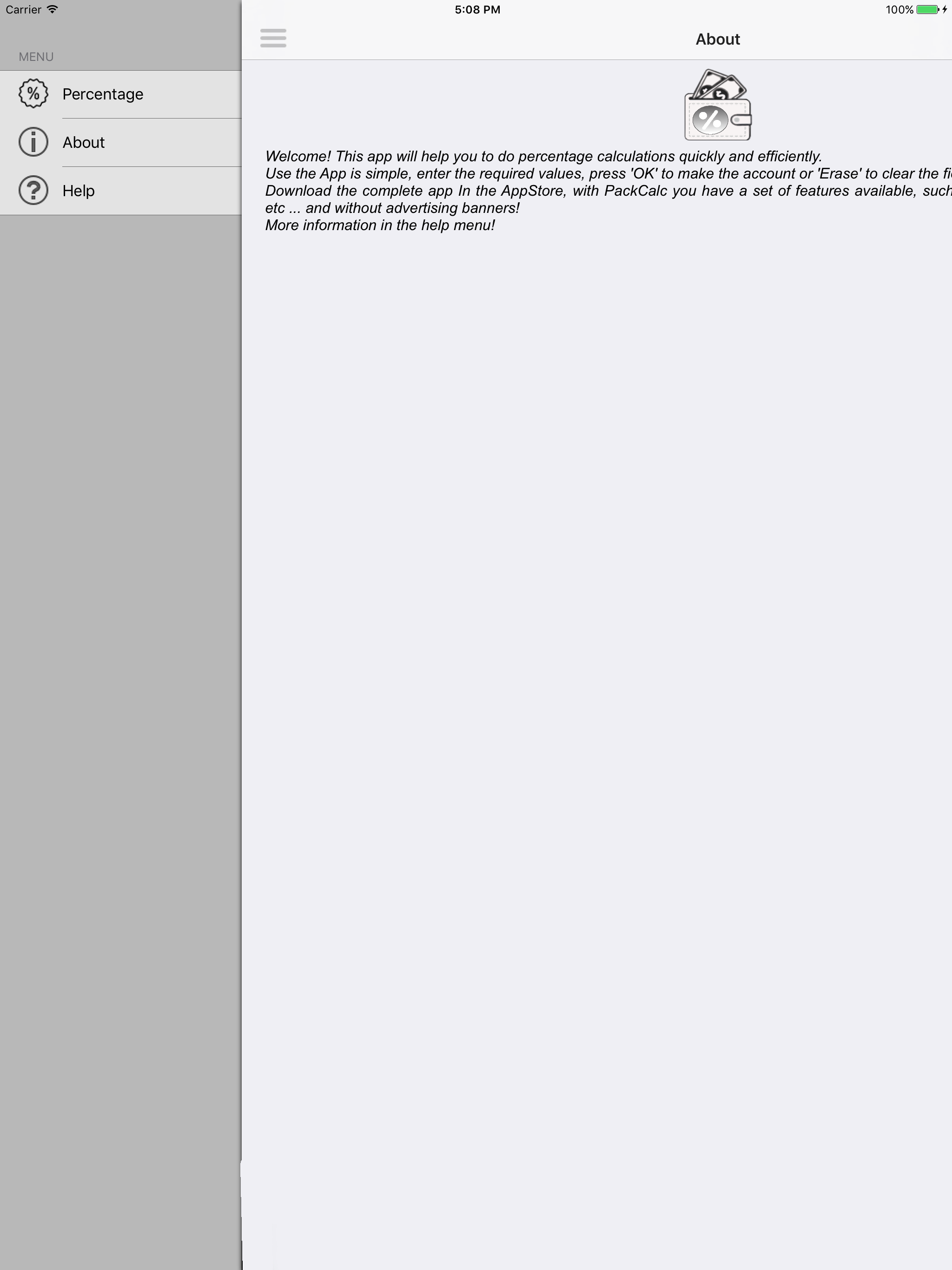 PorcentCalc screenshot 5