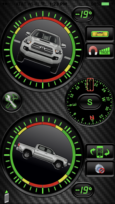 Vehicle Clinometer Screenshot