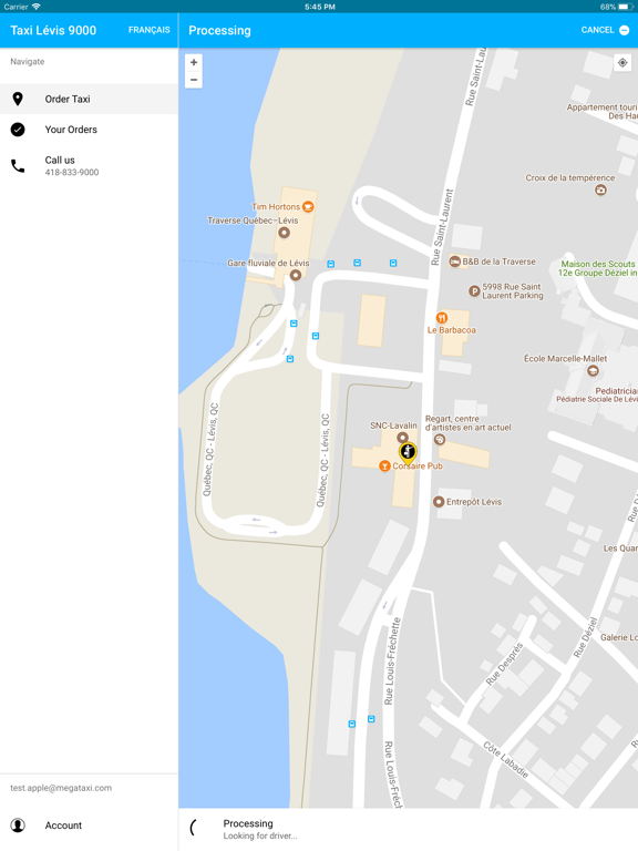 Screenshot #4 pour Taxi Lévis