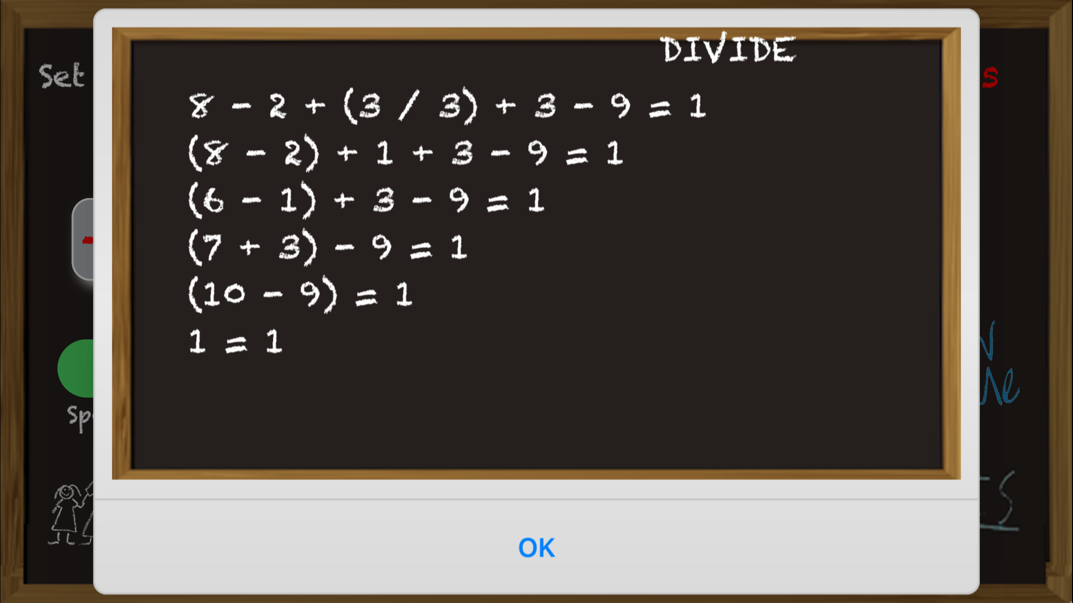 Chalkboard Math PEMDAS