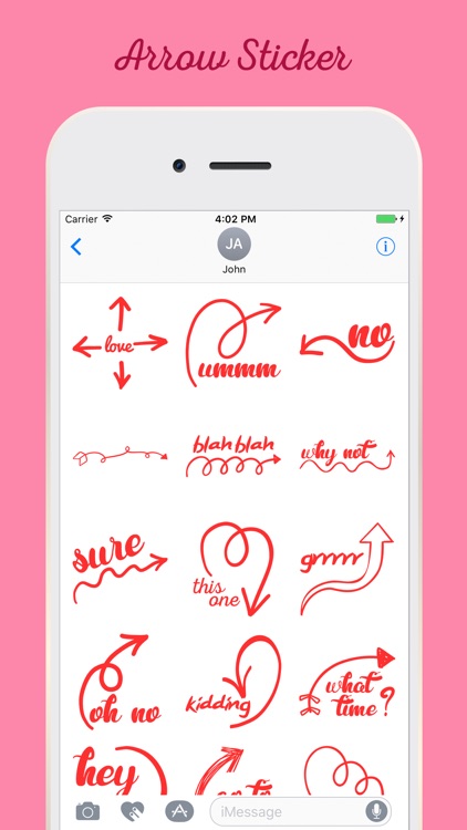 Arrow Stickers For iMessage screenshot-3