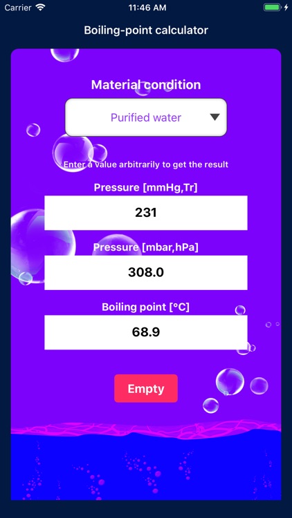 Boiling-point calculator