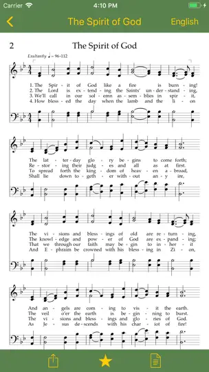 Скриншот LDS Hymns на iPhone 4