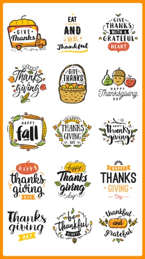 Happy Thanksgiving Fun Sticker(圖2)-速報App