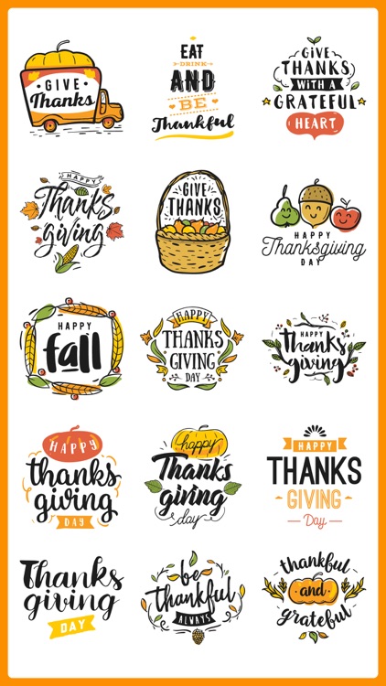 Happy Thanksgiving Fun Sticker