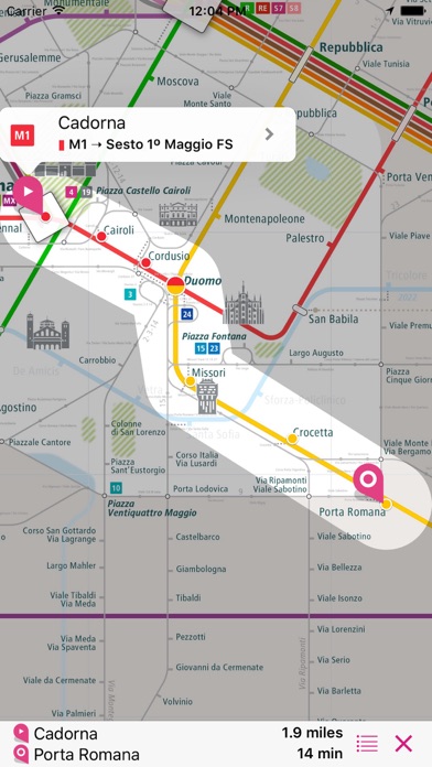 Screenshot #3 pour Milan Rail Map Lite