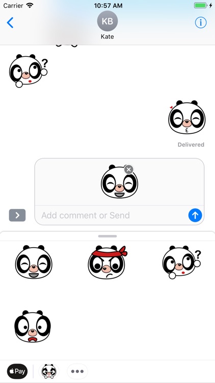 Lovely panda - Fx Sticker