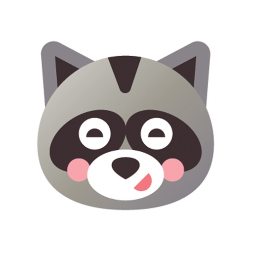 Little raccoon emoji icon