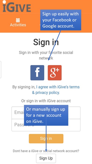 iGive screenshot 2