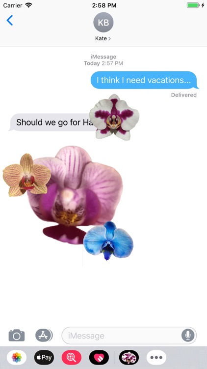Real Orchid Stickers screenshot-3