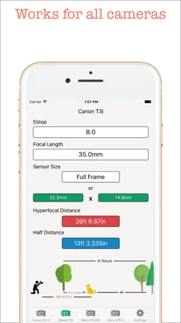 Game screenshot Hyperfocal Distance Calculator apk