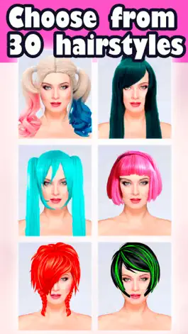 Game screenshot Anime hair color change salon apk