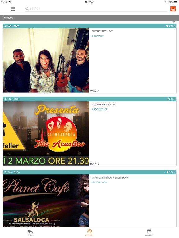 CoastApp iPad screenshot 1 - Travel app