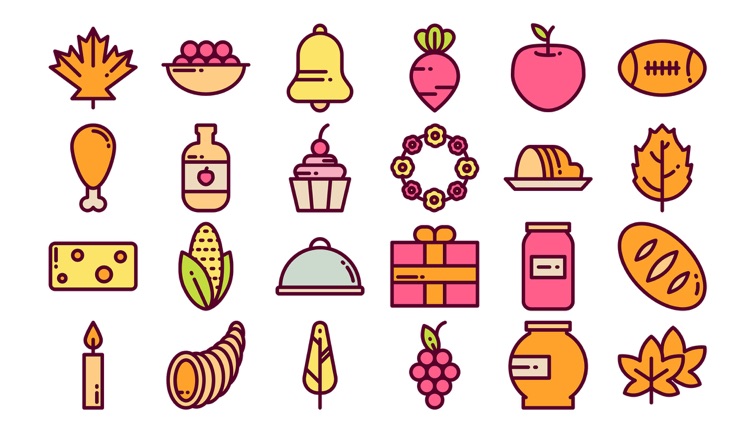 Thanksgiving Stickers.