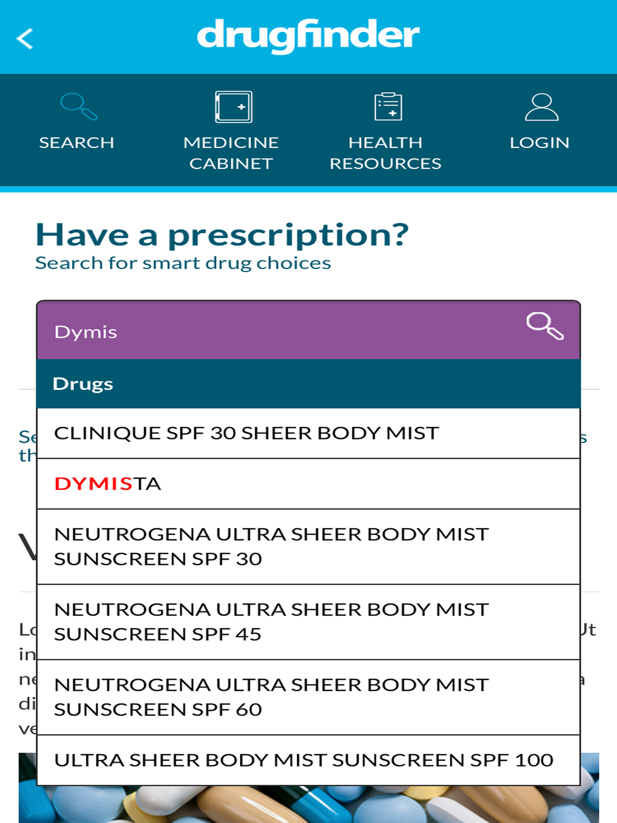 DrugFinder smart drug choices